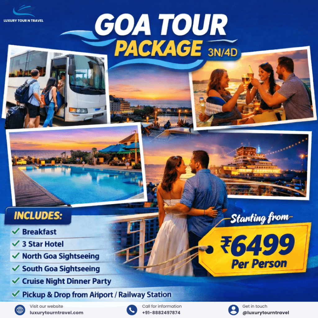 goa tour package 3nights/ 4 days