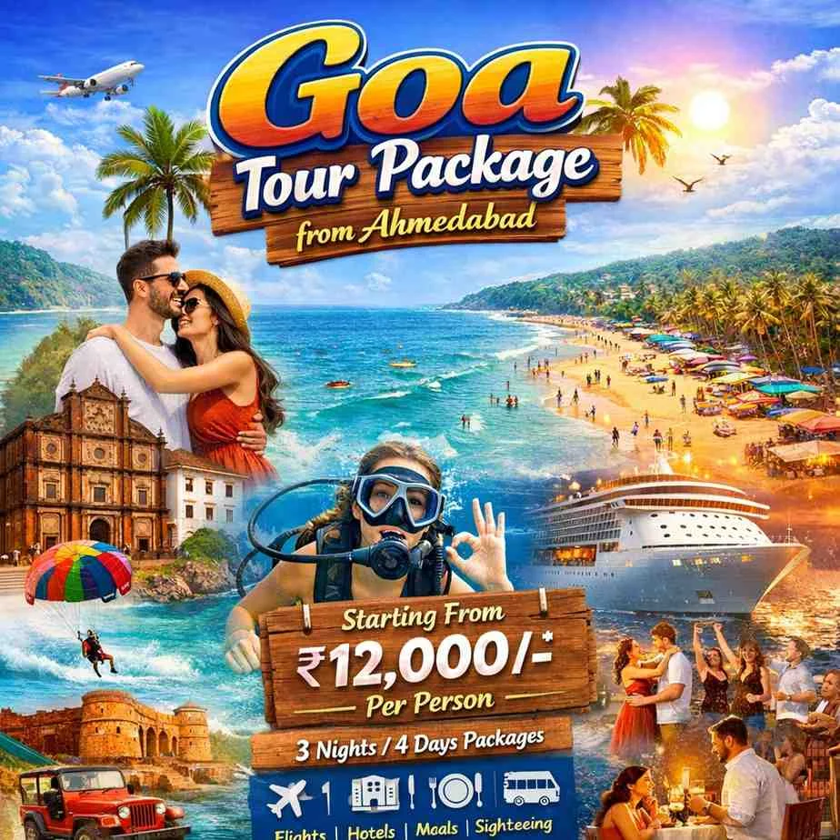goa tour package from ahmedabad